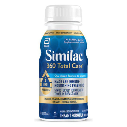 Similac® 360 Total Care® Infant Formula Unflavored 8 oz. Bottle Liquid (1249092_PK)