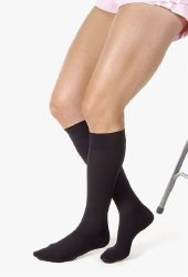 Jobst® Relief Compression Stocking Knee High Large Black Closed Toe (667611_PR)