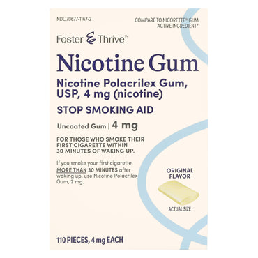 Foster & Thrive™ Stop Smoking Aid 4 mg Strength Gum (1239005_PK)