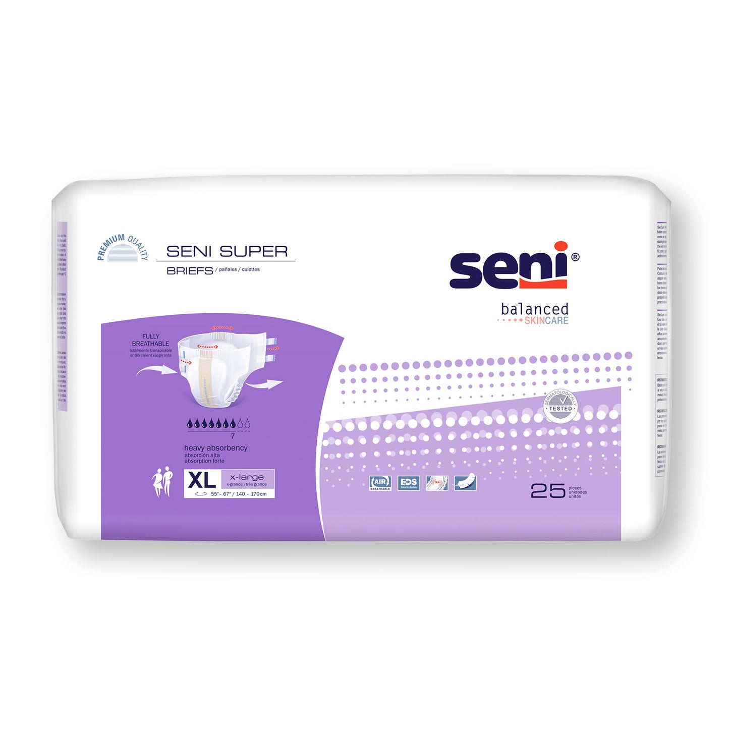 Seni® Super Unisex Adult Incontinence Brief X-Large Disposable Heavy Absorbency (1163865_CS)