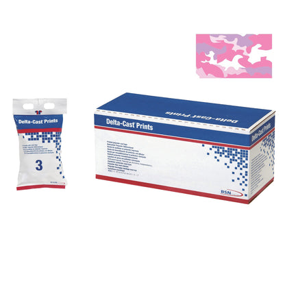 Delta-Cast® Prints Cast Tape 3 Inch X 12 Foot Polyester Pink Camouflage (941024_BX)