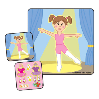 Make-A-Sticker™ 90 per Unit Ballerina Make - A - Sticker , Assorted Sticker 2-1/2 Inch (1030488_RL)