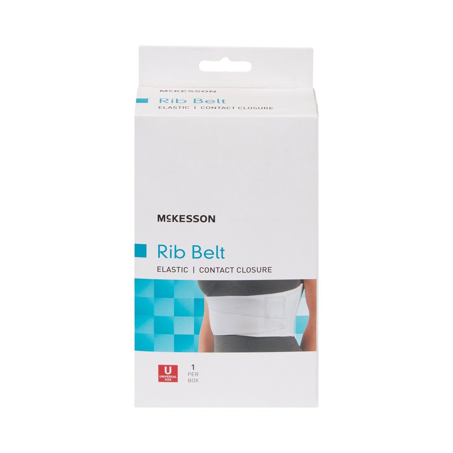 McKesson Rib Belt One Size Fits Most Hook and Loop Closure 28 to 50 Inch Waist Circumference 6 Inch Height Adult (1159130_EA)
