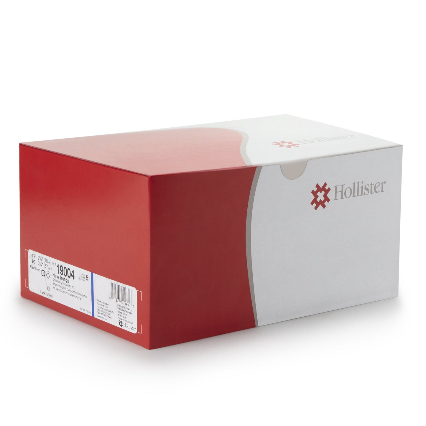 New Image™ Ileostomy / Colostomy Pouch Two-Piece System 12 Inch Length Flat, Trim To Fit 2-1/4 Inch Stoma Drainable (519937_BX)