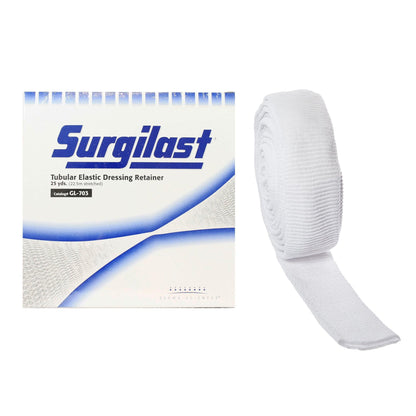 Surgilast® Elastic Net Retainer Dressing Tubular Elastic 25 Yard Size 3 White Medium Hand / Arm / Leg / Foot NonSterile (472653_RL)