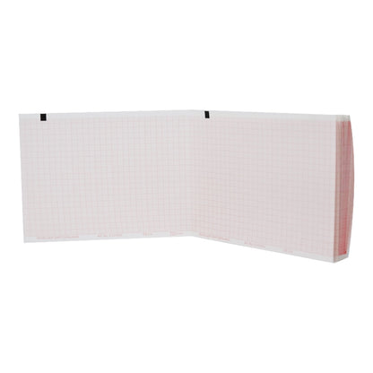 Shiller Recording Chart Paper Z-Fold Red Grid (1190371_CS)