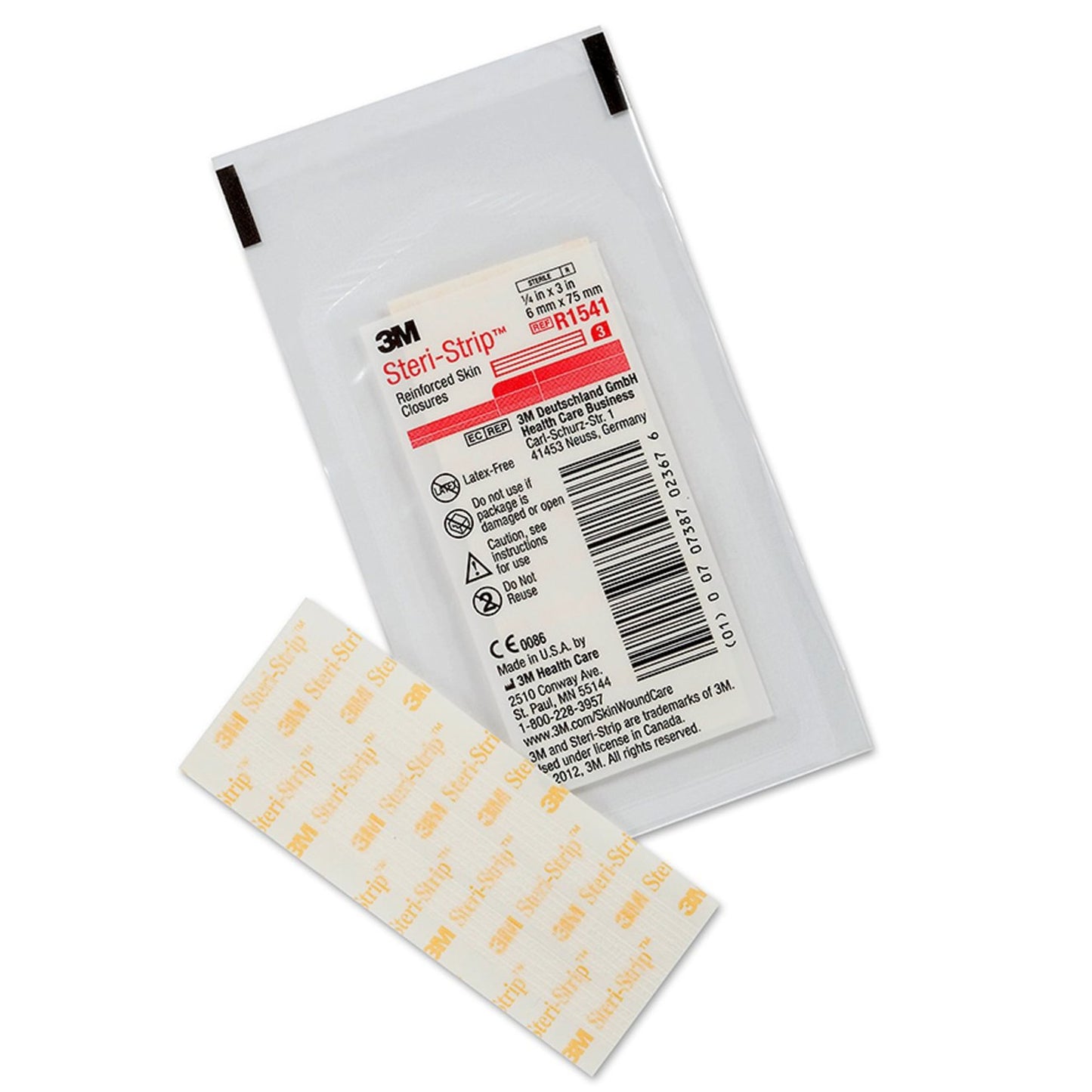 Steri-Strip™ Skin Closure Strip 1/4 X 3 Inch Nonwoven Material Reinforced Strip White (5780_CS)