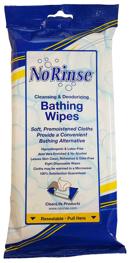 No Rinse® Rinse-Free Bath Wipe Soft Pack Scented 8 Count (928630_CS)