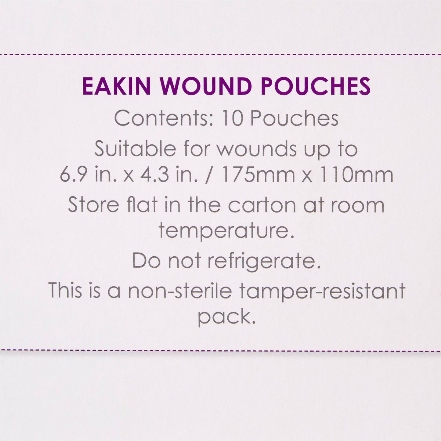 Eakin® Fistula / Wound Drainage Pouch Eakin® (1059941_BX)