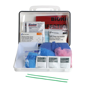 First Aid Only Bloodborne Pathogen Spill Clean Up / Personal Protection With CPR Pack Kit First Aid Only (1202997_EA)