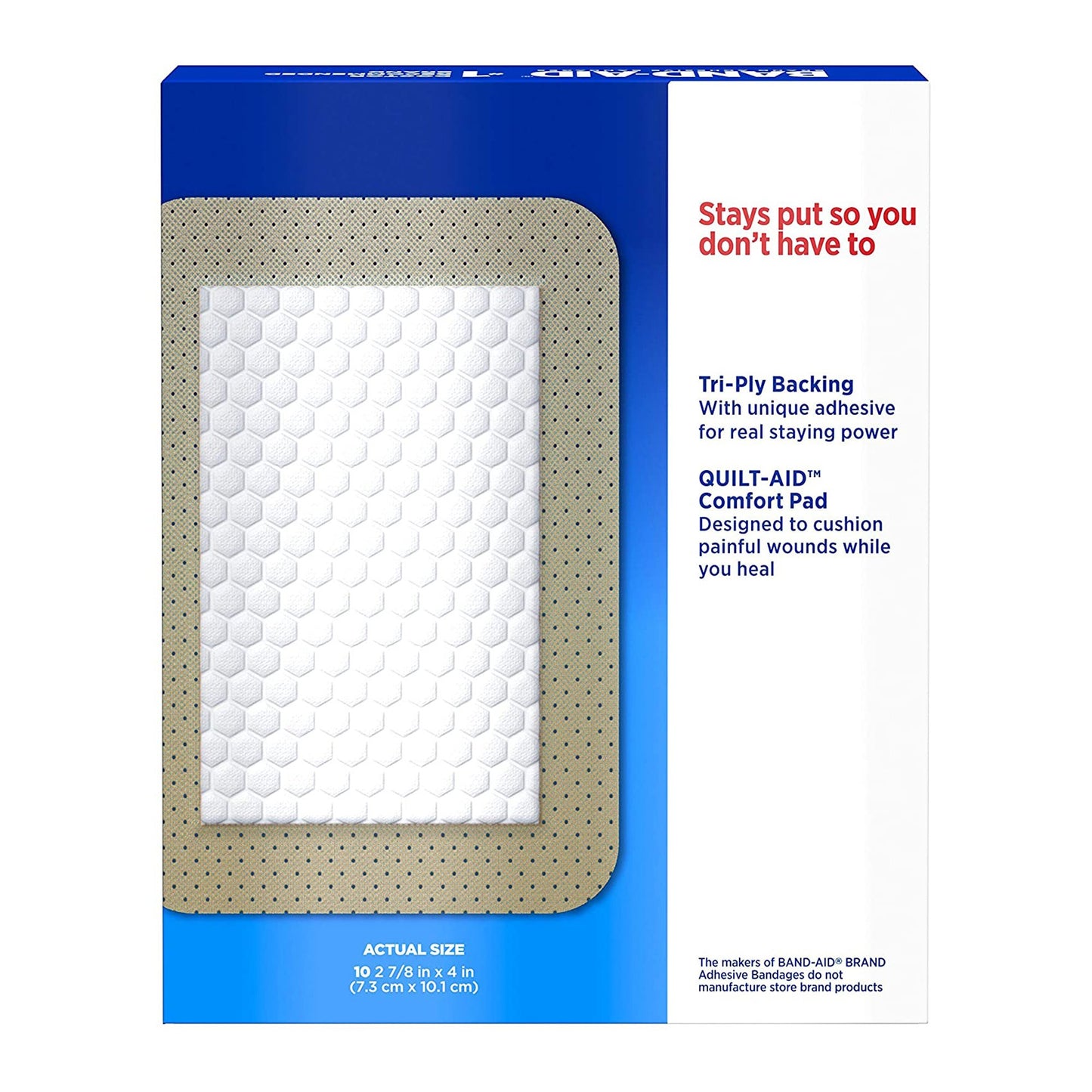 Band-Aid® Adhesive Strip 2-7/8 X 4 Inch Plastic Rectangle Tan Sterile (781048_CS)