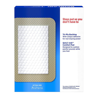 Band-Aid® Adhesive Strip 2-7/8 X 4 Inch Plastic Rectangle Tan Sterile (781048_CS)