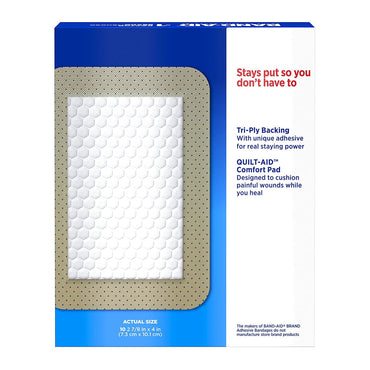 Band-Aid® Adhesive Strip 2-7/8 X 4 Inch Plastic Rectangle Tan Sterile (781048_BX)