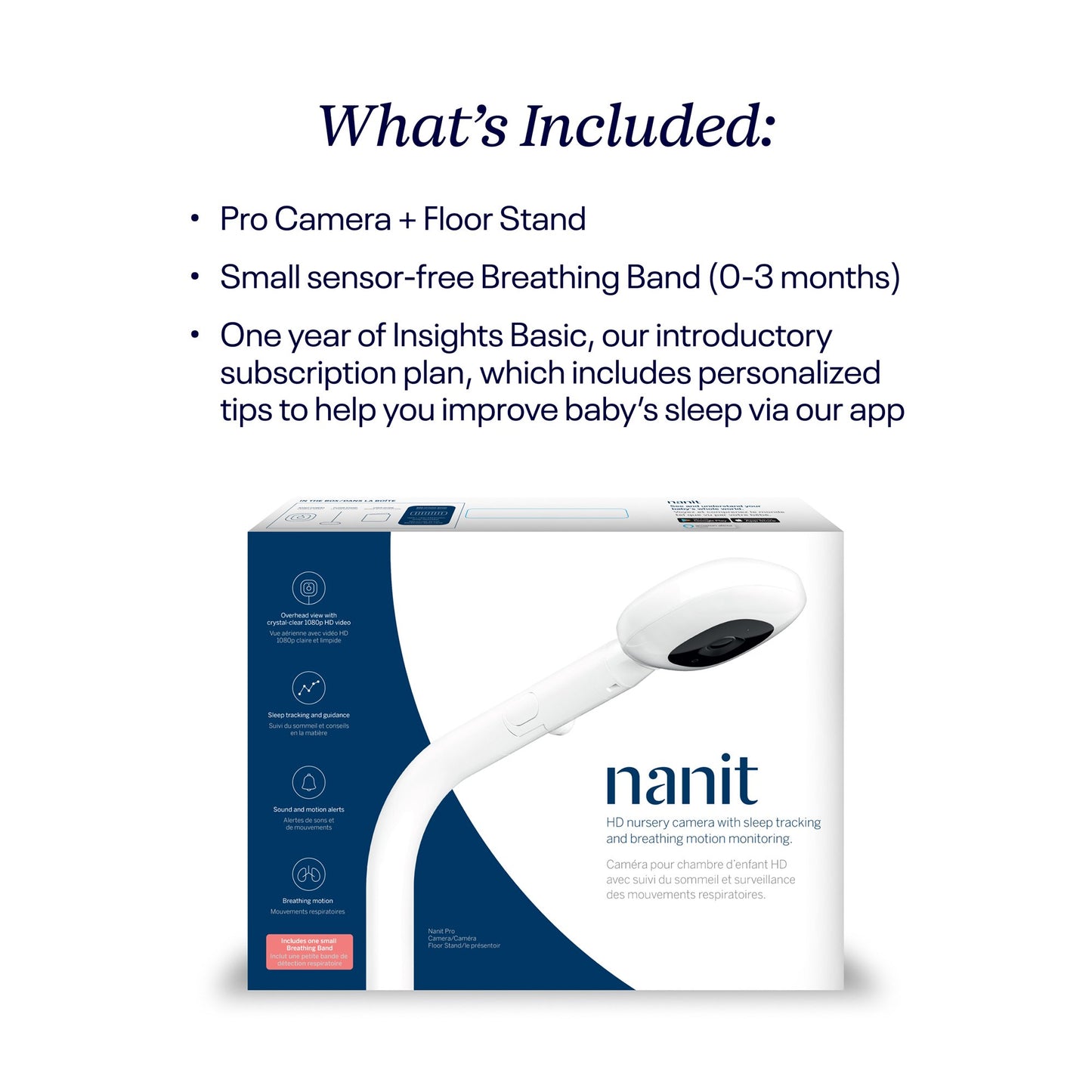 Nanit Pro Smart Baby Monitor with Floor Stand Nanit Pro Smart (1238088_EA)