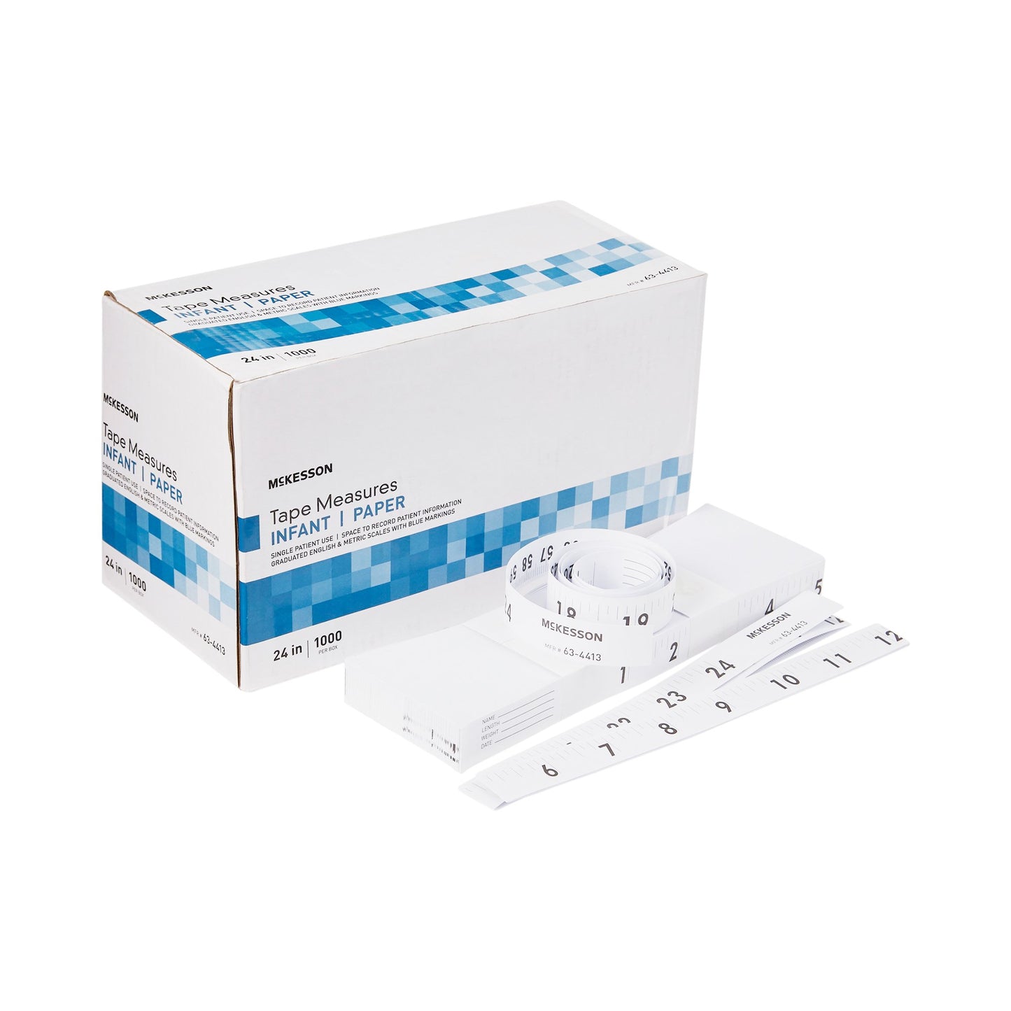McKesson Measurement Tape 24 Inch Paper Disposable English / Metric (689979_BX)