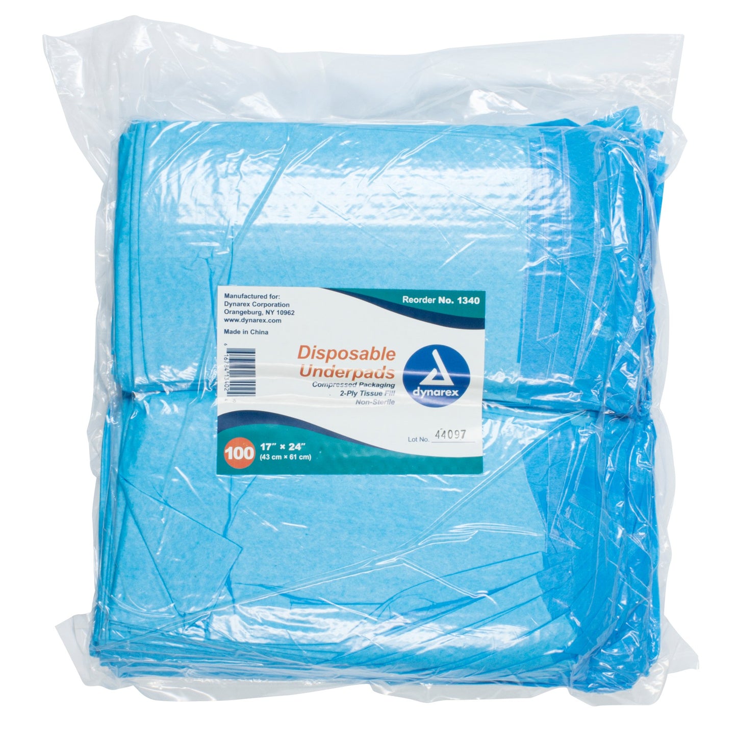 Dynarex® Disposable Underpad 17 X 24 Inch Fluff Light Absorbency (793874_BG)