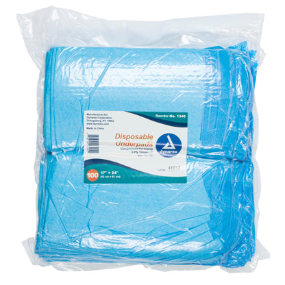 Dynarex® Disposable Underpad 17 X 24 Inch Fluff Light Absorbency (793874_BG)