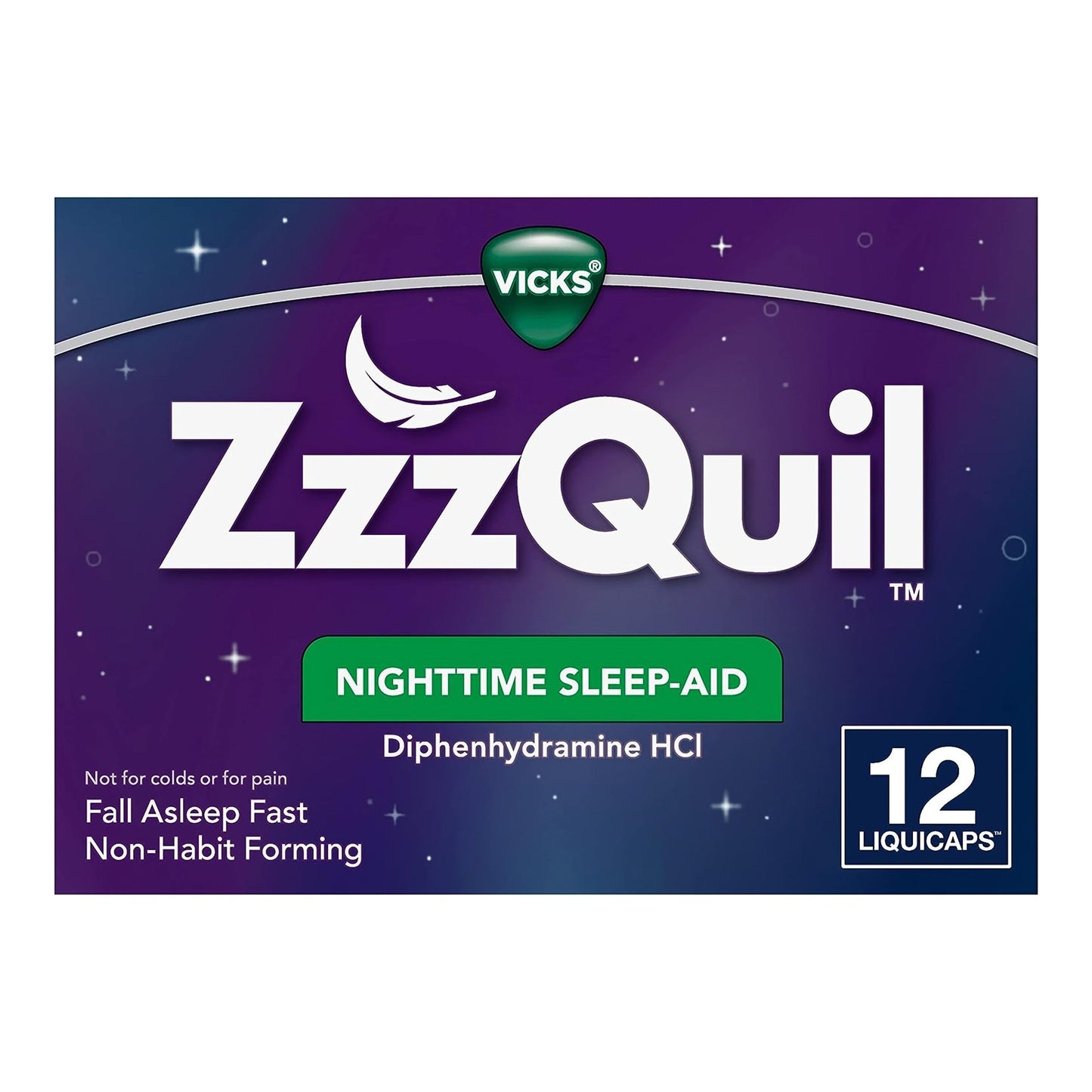 ZzzQuil™ Sleep Aid 12 per Box Caplet 25 mg Strength (832767_CT)