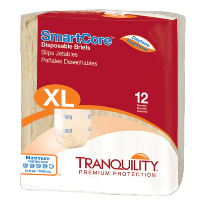 Tranquility SmartCore™ Unisex Adult Incontinence Brief X-Large Disposable Heavy Absorbency (801663_CS)