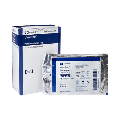 Vaseline® Petrolatum Impregnated Dressing Rectangle 6 X 36 Inch Sterile (32728_DZ)