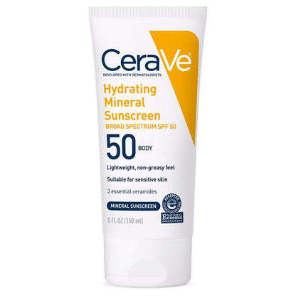 CeraVe® Hydrating Mineral Sunscreen Sunscreen SPF 50 Lotion 5 oz. Tube (1253473_EA)