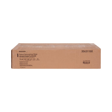 McKesson Patient Belongings Bag 4 X 20 X 20 Inch Polyethylene Drawstring Closure Clear (447887_EA)