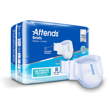 Attends® Advanced Unisex Adult Incontinence Brief Regular Disposable Heavy Absorbency (950224_CS)