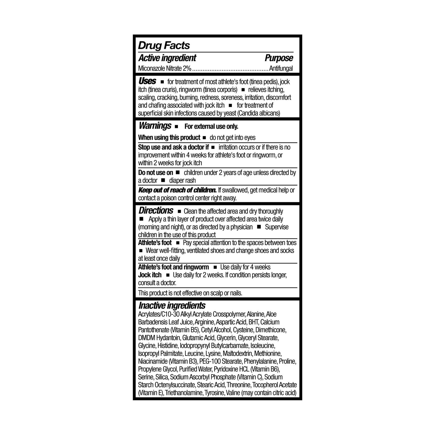 Thera® Antifungal 2% Strength Cream 4 oz. Tube (1049773_BT)