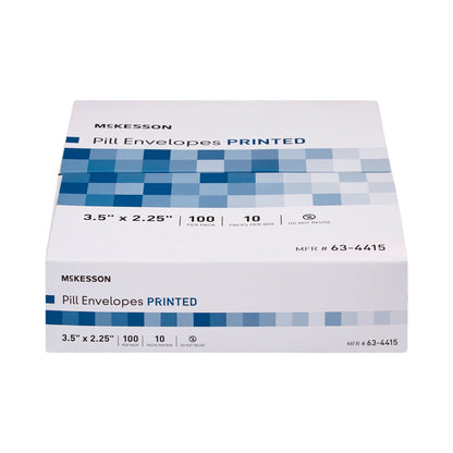 McKesson Medication Envelope White 2-1/4 X 3-1/2 Inch (624665_BX)