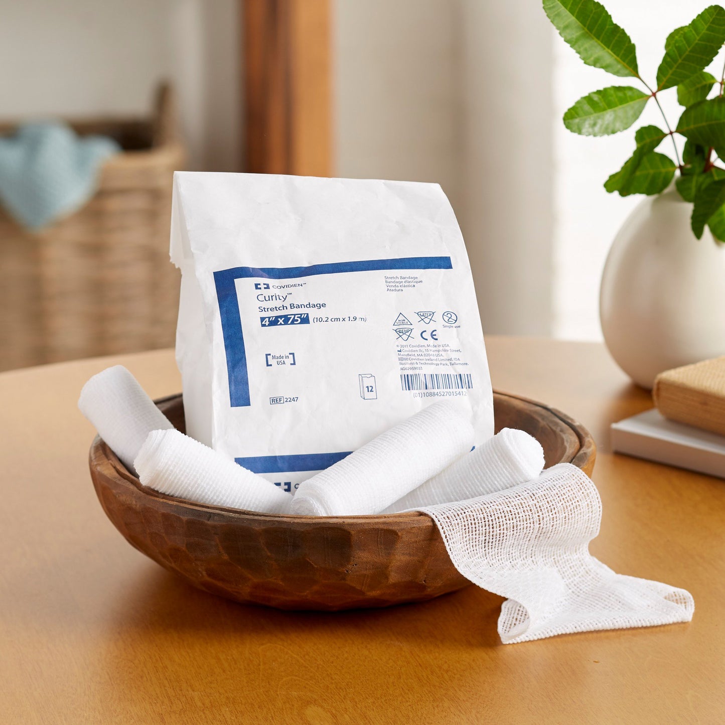 Curity™ Conforming Bandage 4 X 75 Inch 1-Ply NonSterile 12 per Pack (188592_CS)
