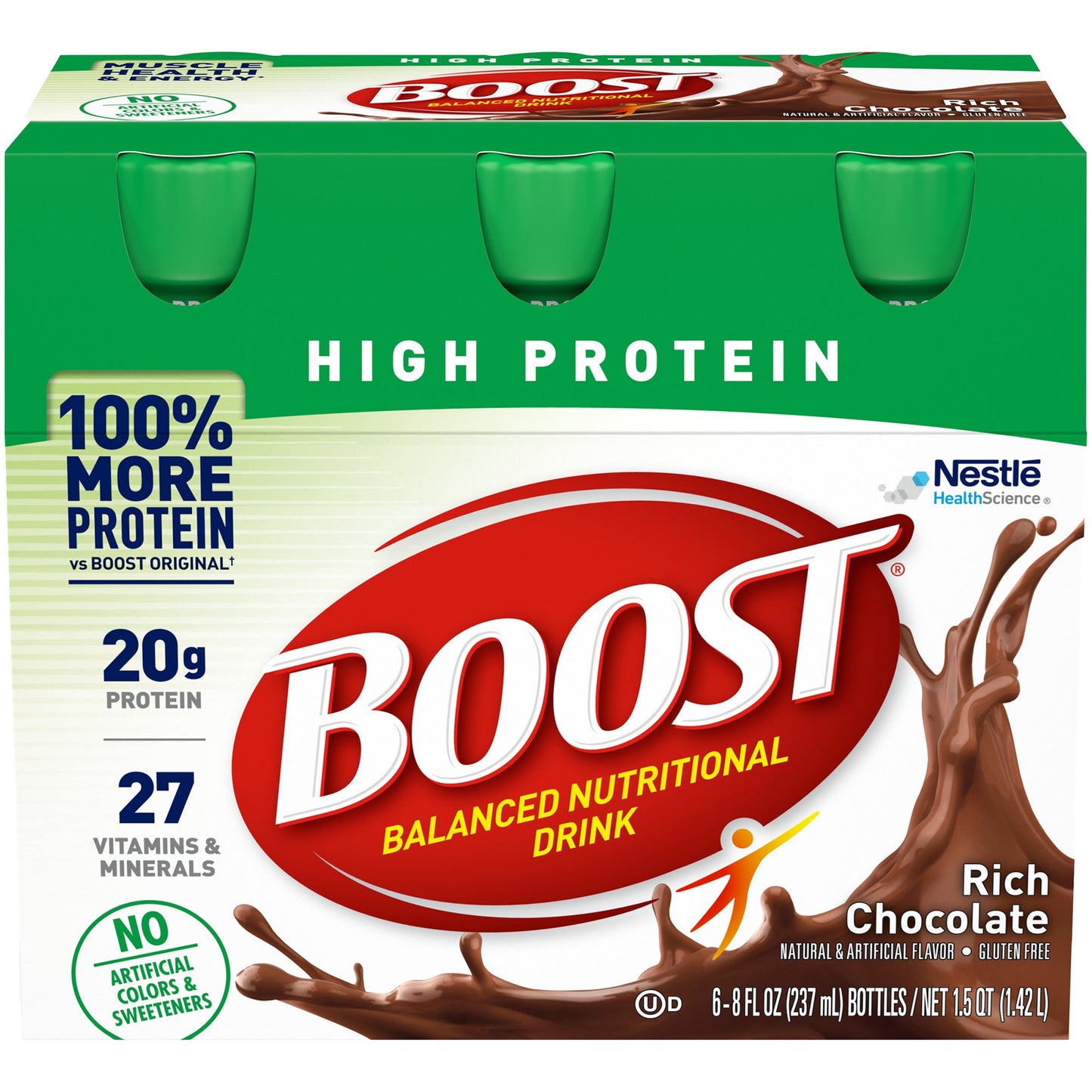 Boost® High Protein Oral Supplement Rich Chocolate Flavor Liquid 8 oz. Bottle (1107868_CS)