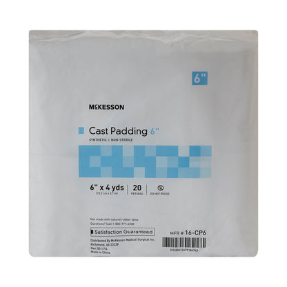 McKesson Cast Padding Undercast 6 Inch X 4 Yard Polyester NonSterile (734227_CS)