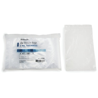 McKesson Reclosable Bag 6 X 9 Inch Polyethylene Clear Zipper Closure (911643_CS)