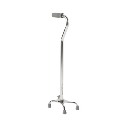 McKesson Small Base Quad Cane Steel 30 to 39 Inch Height Chrome (1065219_CS)