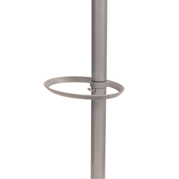 Alba Festival Coat Stand with Umbrella Holder, Five Knobs, 13.97 x 14 x 73.62, Gray (ABAPMFESTWM)