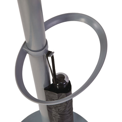Alba Festival Coat Stand with Umbrella Holder, Five Knobs, 13.97 x 14 x 73.62, Gray (ABAPMFESTWM)