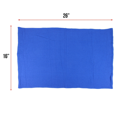 Hospeco® Huck Cotton Cleaning Towels 16x26 Blue, 120/Case (HOSABSBNT-BLUE-CS)