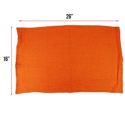Hospeco® Huck Cotton Cleaning Towels 16x26 Orange, 120/Case (HOSABSBNT-ORNG-CS)