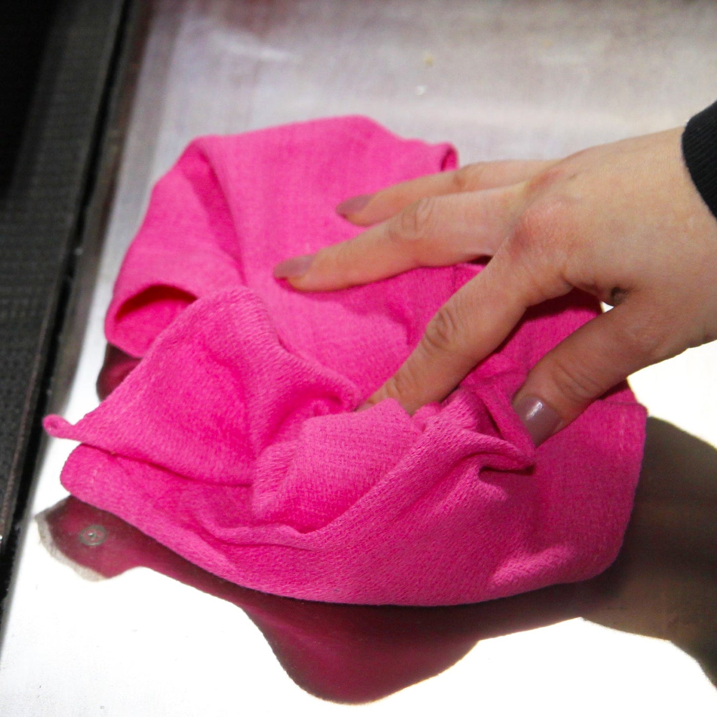 Hospeco® Huck Cotton Cleaning Towels 16x26 Pink, 120/Case (HOSABSBNT-PINK-CS)