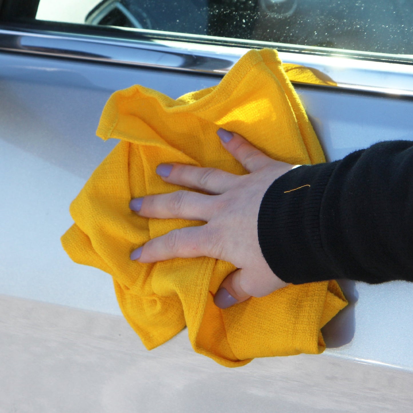 Hospeco® Huck Cotton Cleaning Towels 16x26 Yellow, 120/Case (HOSABSBNT-YELW-CS)