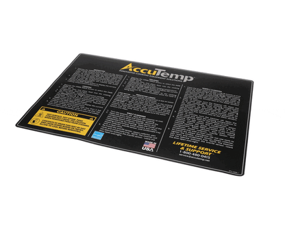 AccuTemp At1L-3658-1 Overlay-Operation Instructions (ACCAT1L-3658-1)