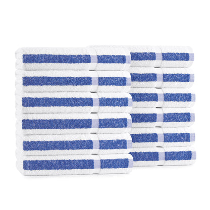 Hospeco® Admiral Hospitality Bath Towel 24x48 Blue Stripe, Case of 60 (HOSADMIRAL-B-8BCS)