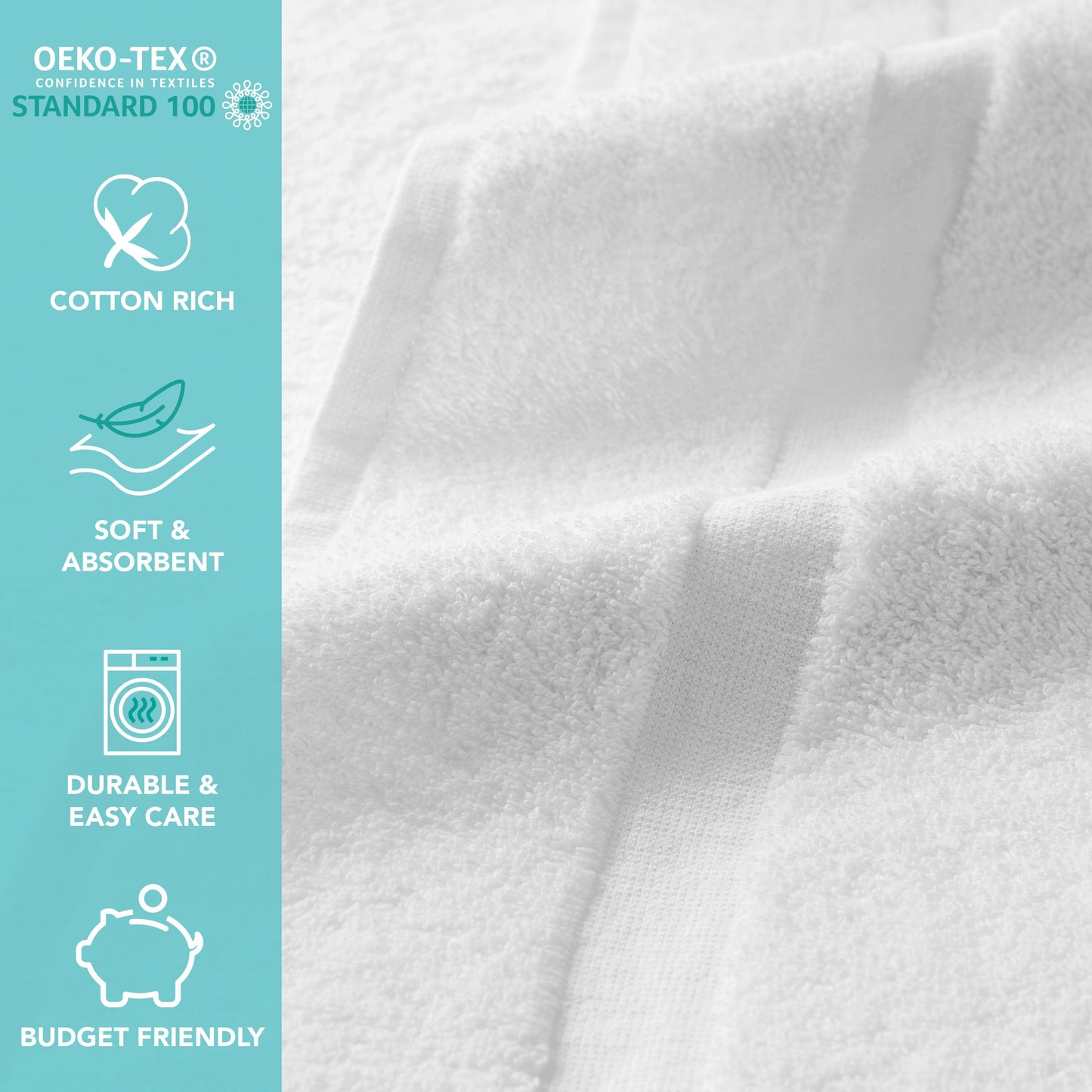 Hospeco® Admiral Hospitality Bath Mat 20x30 White, Case of 60 (HOSADMIRAL-MAT)