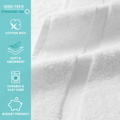 Hospeco® Admiral Hospitality Washcloth 12x12 White, 300/Case (HOSADMIRAL-WASH)