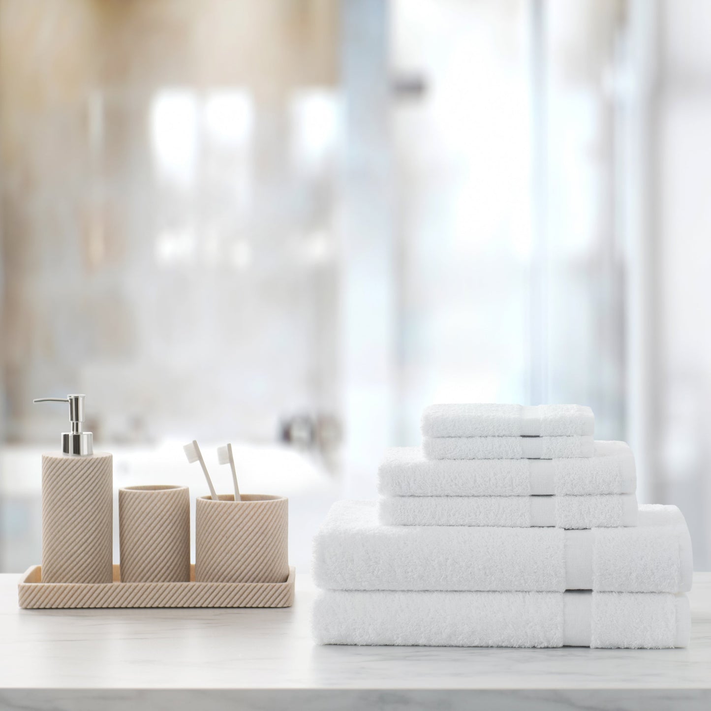 Hospeco® Admiral Hospitality Bath Towel 24x48 White, Case of 60 (HOSADMIRAL-BATH-8)