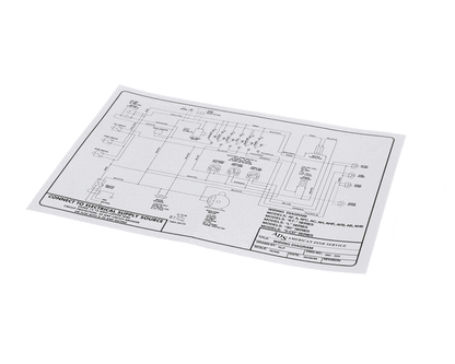American Dish Service 089-9201 Decal, Wiring Diagram, Model (ADS089-9201)