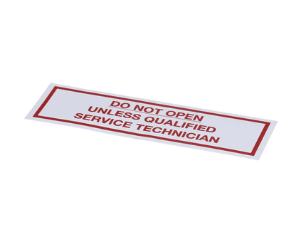 American Dish Service 089-9217 Decal, Do Not Open Model Asq, (ADS089-9217)