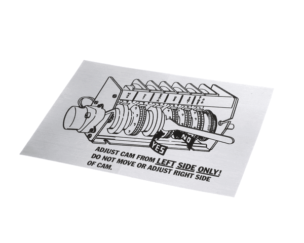 American Dish Service 089-9227 Decal, Timer Cam Adjustment, (ADS089-9227)