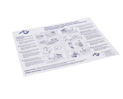 American Dish Service 089-9364 Wall Chart, Cleaning Door Typ (ADS089-9364)