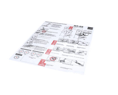 American Dish Service 089-9370 Wall Chart, Cleaning Ht-25 (ADS089-9370)